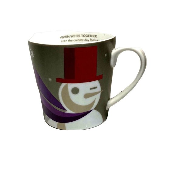 Starbucks 2011 Winter Holiday Christmas “When We’re Together” Snowman Mug 16 Oz - Picture 1 of 5